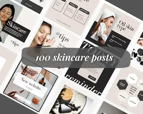 230 Beauty + Skincare Instagram Marketing Templates - Digital Download