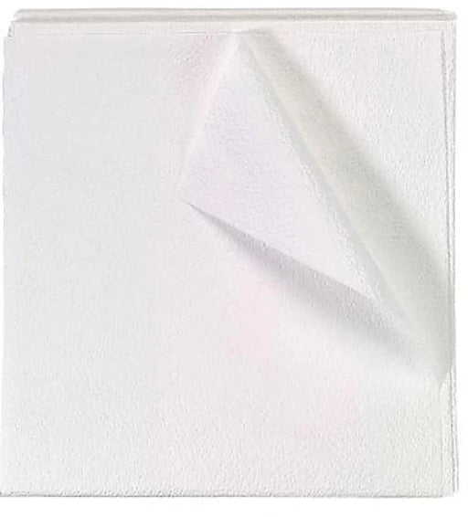 36" x 40" Disposable Exam Drape Sheet 2 - ply White Tissue, Case of 100