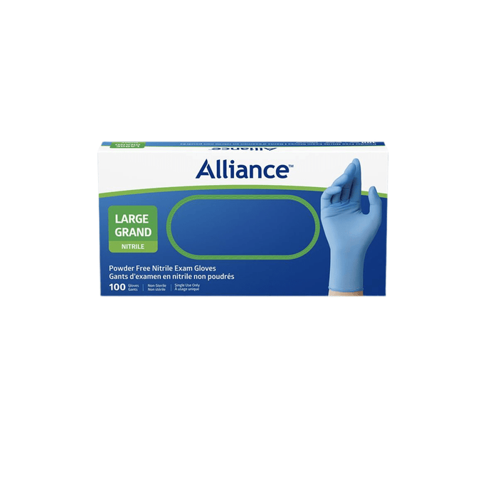 Alliance Disposable Nitrile Gloves, Medical Grade Exam Gloves, Large