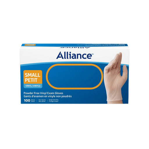 Alliance Disposable Vinyl Gloves, Medical Grade Exam Gloves, Small