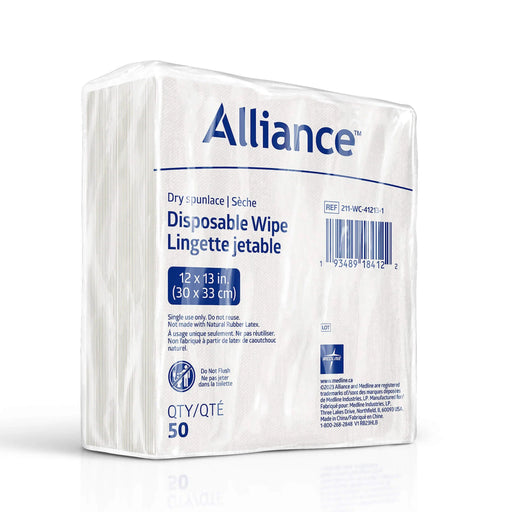 Alliance Dry Disposable Washcloths 12 x 13" Towels