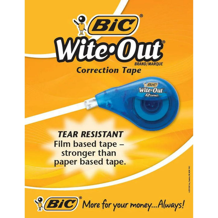 BIC Wite - Out Brand EZ Correct Correction Tape, 12 Metres, Each