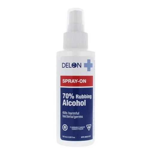 Delon 70% Isopropyl Alcohol, 100ml Spray Bottle