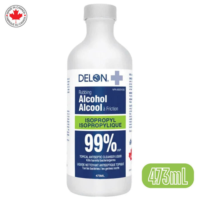 Delon 99% Isopropyl Alcohol, 473ml