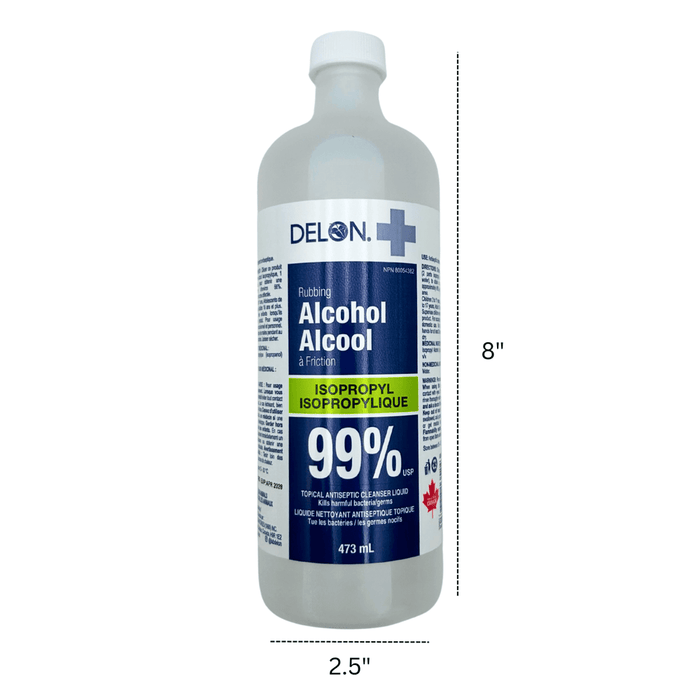 Delon 99% Isopropyl Alcohol, 473ml
