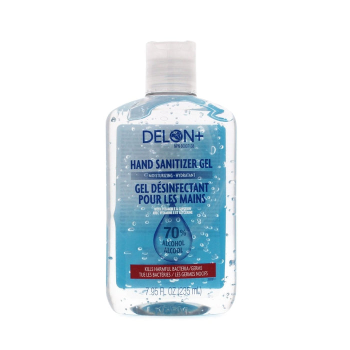 Delon Hand Sanitizer Gel, 70% Alcohol 235ml / 7.95 fl oz.