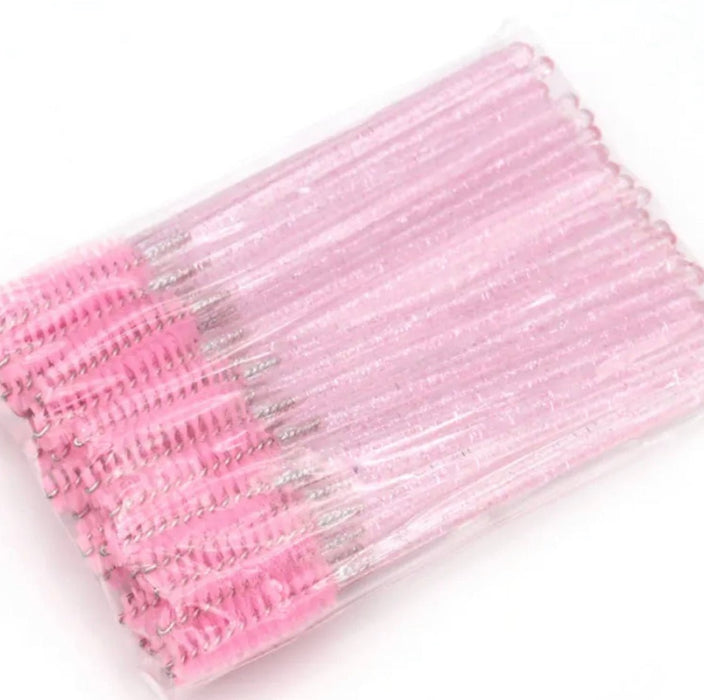 Disposable Mascara Wands, Eyebrow Spoolies Brush, 50 count