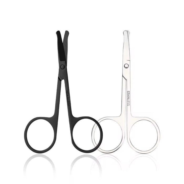 Facial Hair / Brow Scissors, Rounded Safety Tip, Stainless Steel