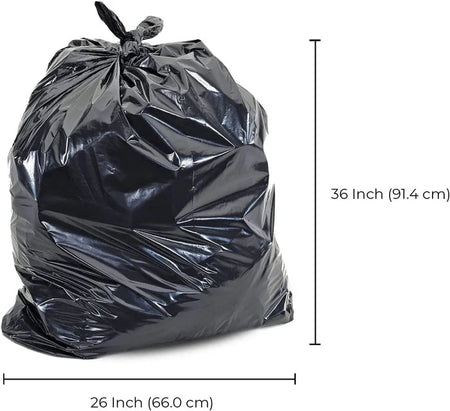 Garbage Bag Extra Strong, 26" X 36" Black, Case of 125