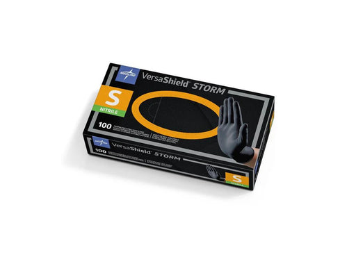 Medline Versashield Black Nitrile Gloves