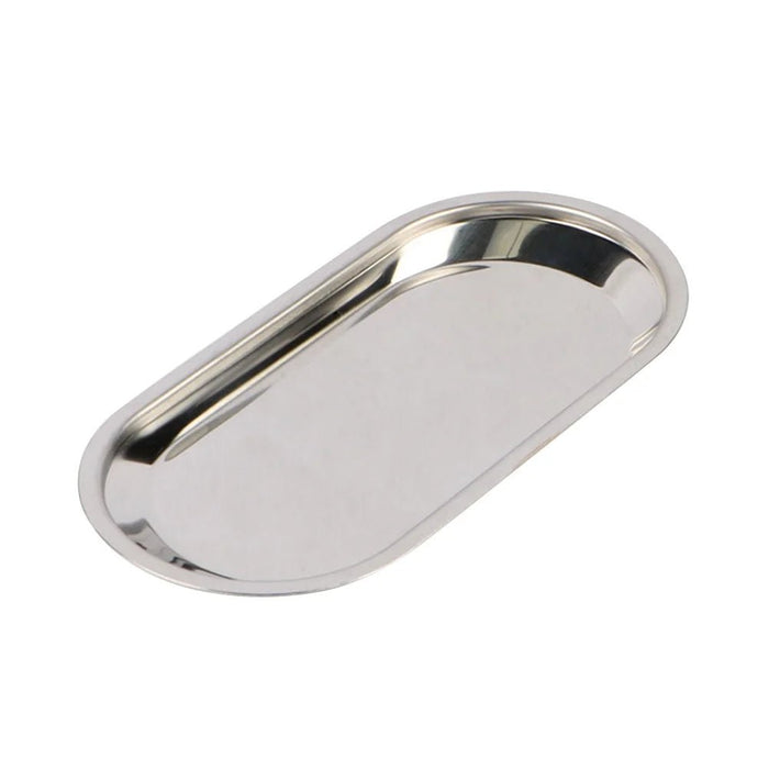 Oval Implement Tray, Stainless Steel