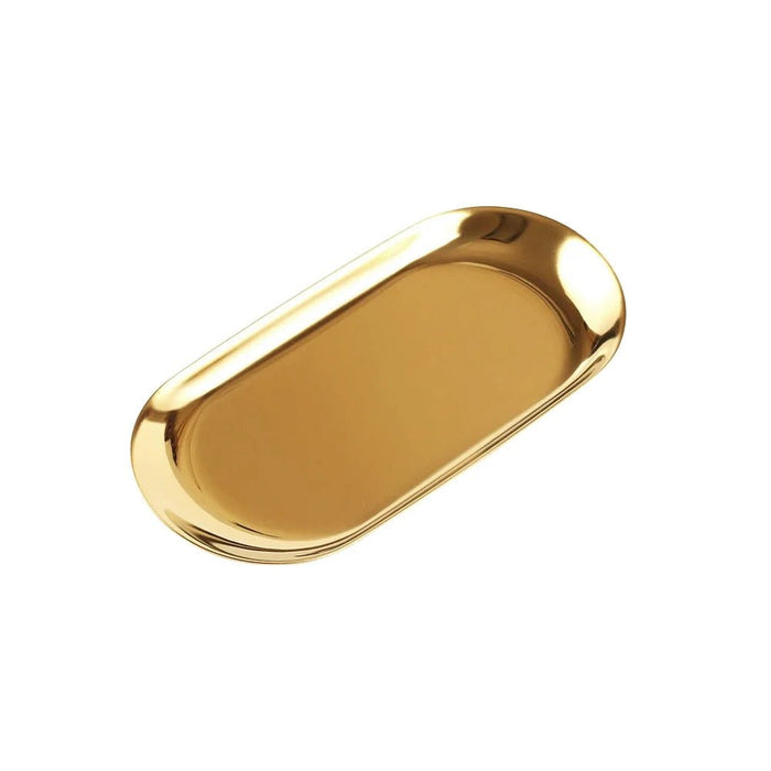 Oval Implement Tray, Stainless Steel