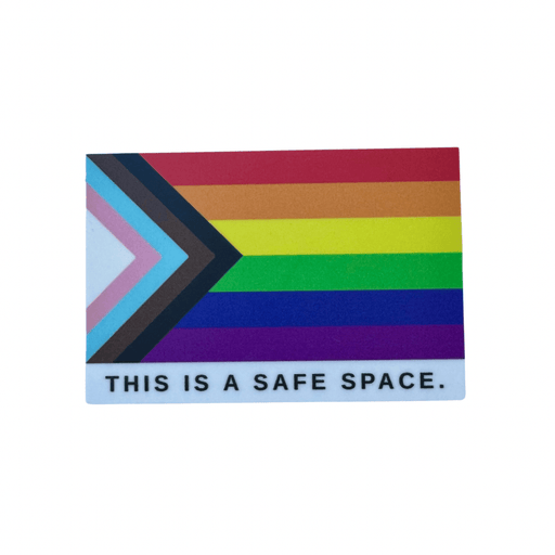 Safe Space Pride Flag Door / Window Decal