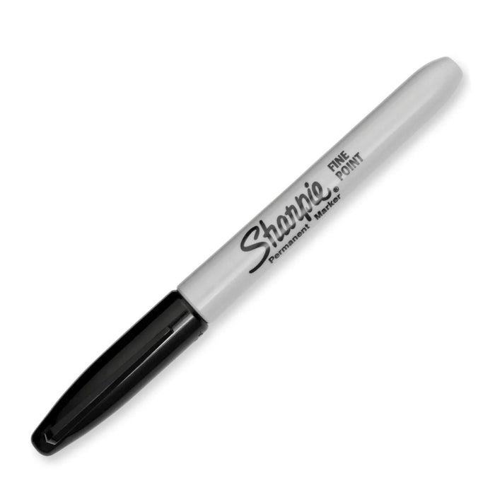 Sharpie Fine Point Permanent Markers, Black, Pack of 5