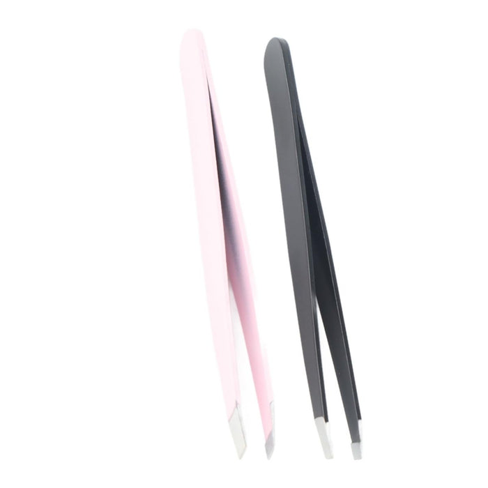 Slanted Tip Tweezers, 3.5” Stainless Steel