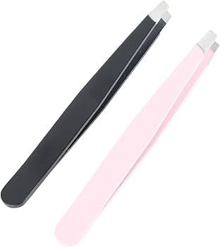 Slanted Tip Tweezers, 3.5” Stainless Steel