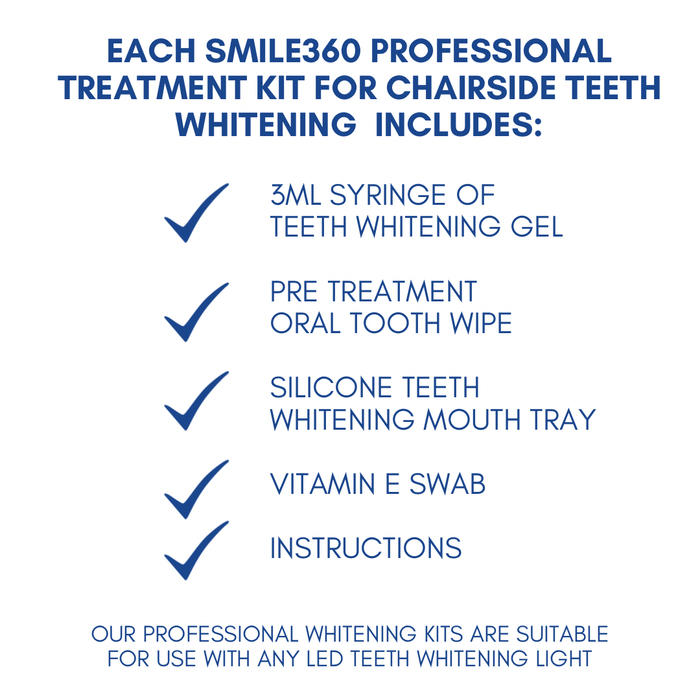 Smile360 Teeth Whitening Non - Peroxide Professional Treatment Kit