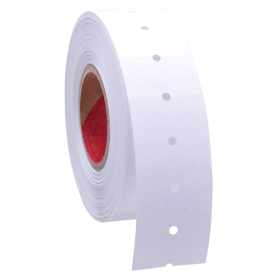 1-line White Price Tag Labels, 500/roll