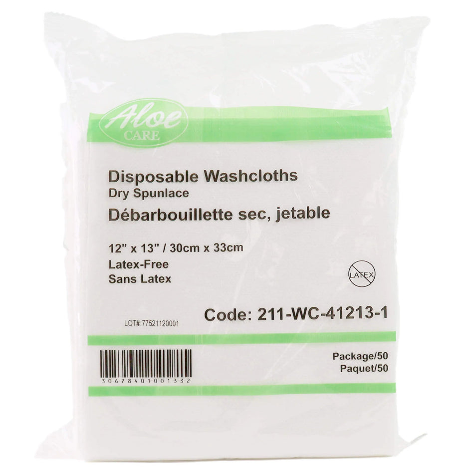 Dry Disposable Washcloths 12 x 13" (50pc)