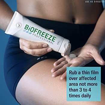 Biofreeze Professional Cryotherapy Pain Relieving Gel Topical, 4oz / 118ml