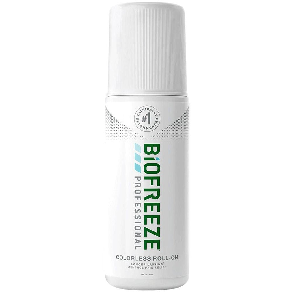 Biofreeze Professional Cryotherapy Pain Relieving Roll-On, 3oz / 89ml