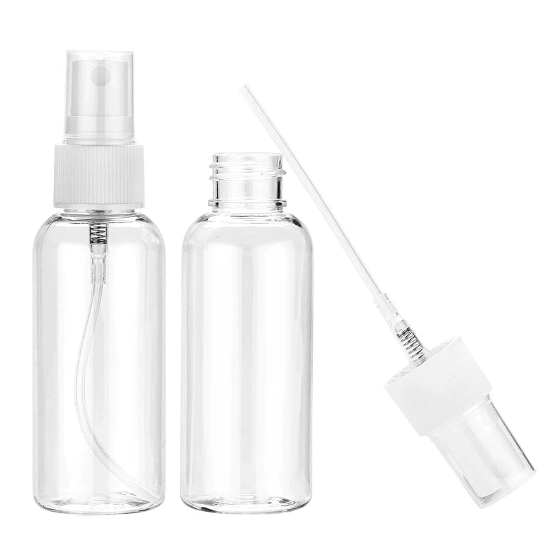 Clear Bottle with Spray Nozzle Top - 2 oz / 60 ml