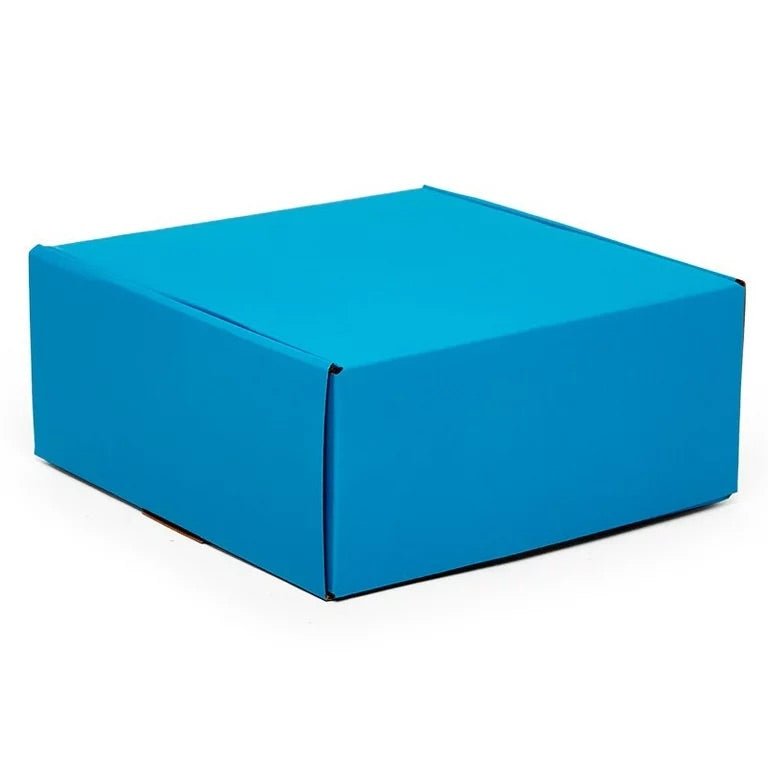 Corrugated Shipping Box, 12 x 12 x 4 (Various Colors)