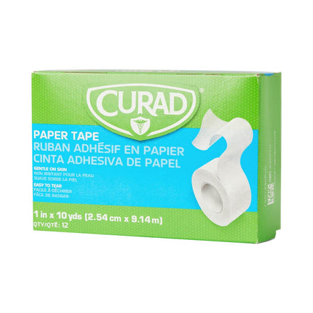 Curad Paper Adhesive Medical Tape, 1" x 10 yd
