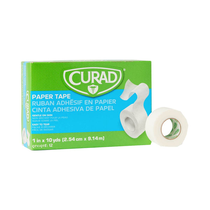 Curad Paper Adhesive Medical Tape, 1" x 10 yd