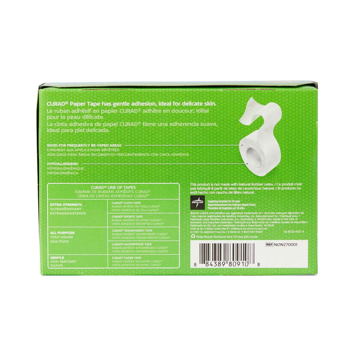 Curad Paper Adhesive Medical Tape, 1" x 10 yd