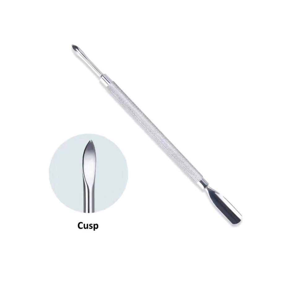 Cuticle Pusher + Cusp Tip Professional Nail Implement Tool