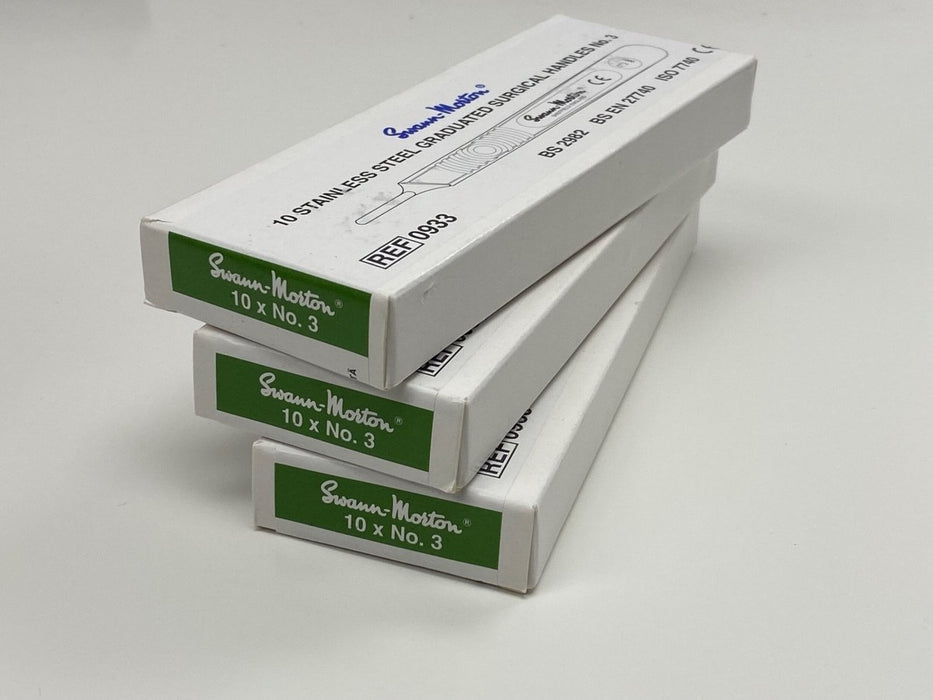 #3 Swann Morton Dermaplaning Tool / Handle, Surgical Stainless Steel