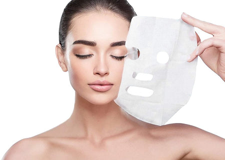 Disposable Cotton Gauze Facial Sheet Mask (Pack of 100)