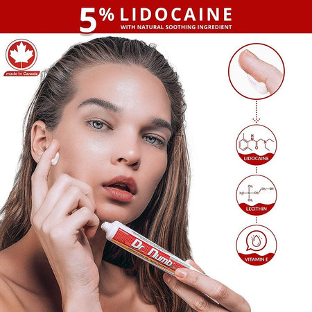 Dr Numb 5% Lidocaine Numbing Cream | Topical Numbing Cream for Laser, Microneedling - Beauty Pro Supplies Canada