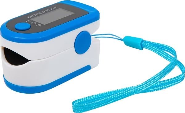 Fingertip Pulse Oximeter + Blood Oxygen Meter