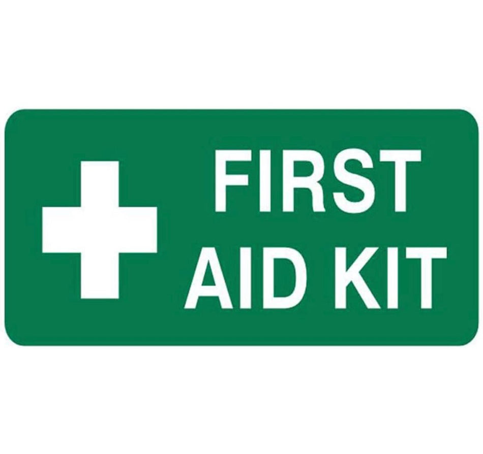 First Aid Kit Sign Self Adhesive Vinyl Sticker