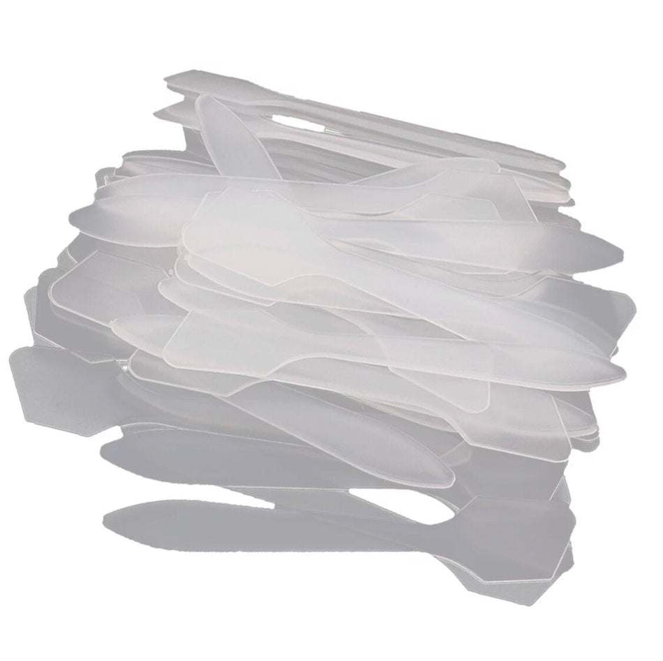 Mini Clear Disposable Cosmetic / Sampling Spatulas (50 pieces)