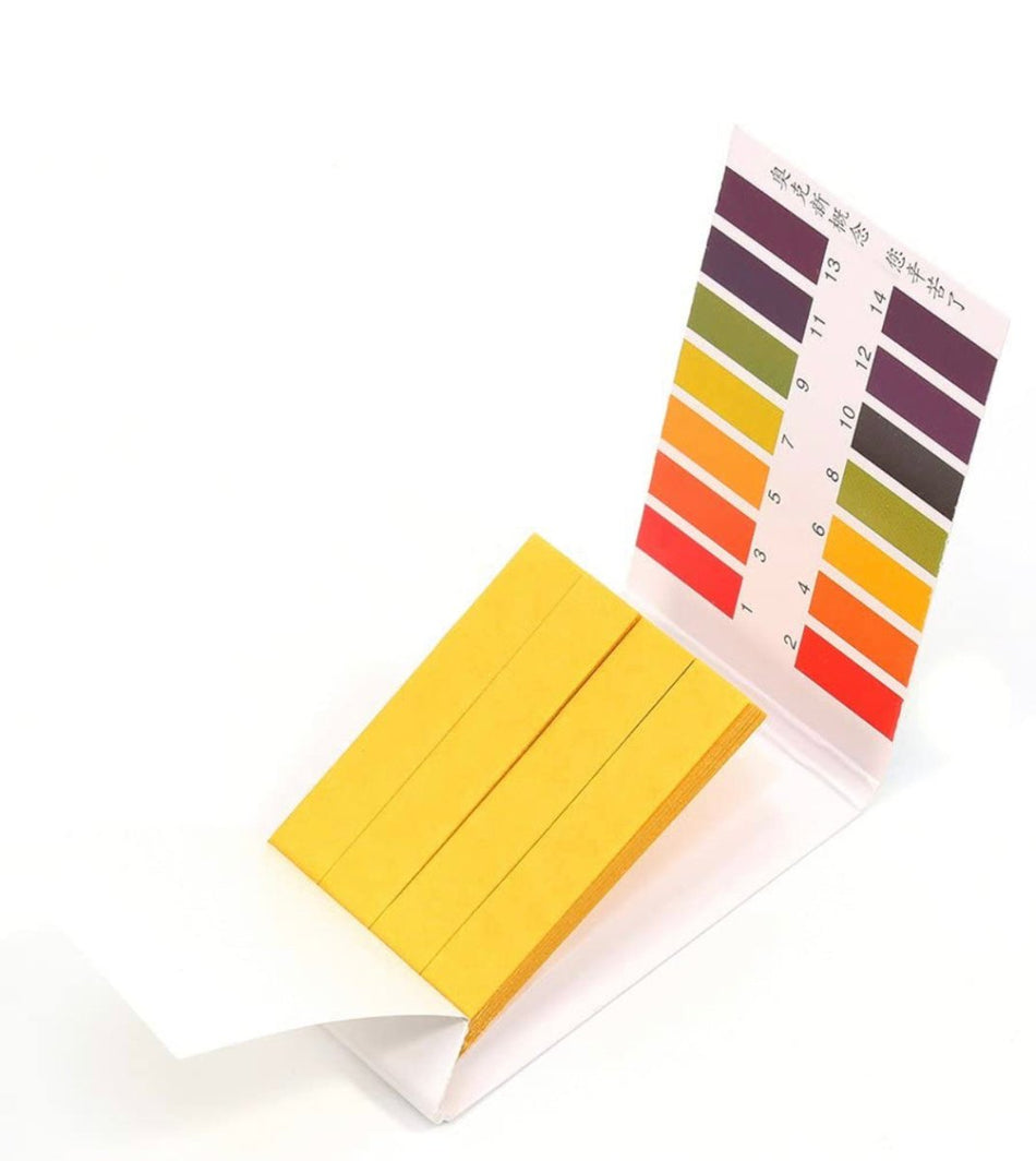 pH Full Range Test Paper 1-14 pH, 80 Strips