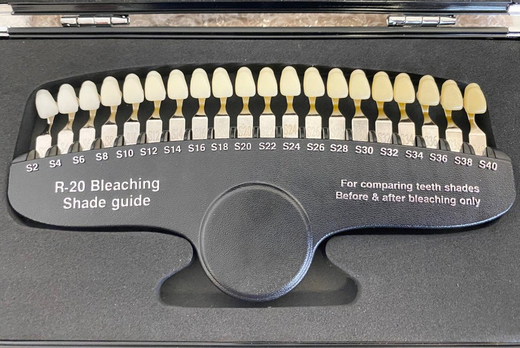 Professional R20 Teeth Whitening Shade Guide | Show Results with Teeth Whitening Before + Afters