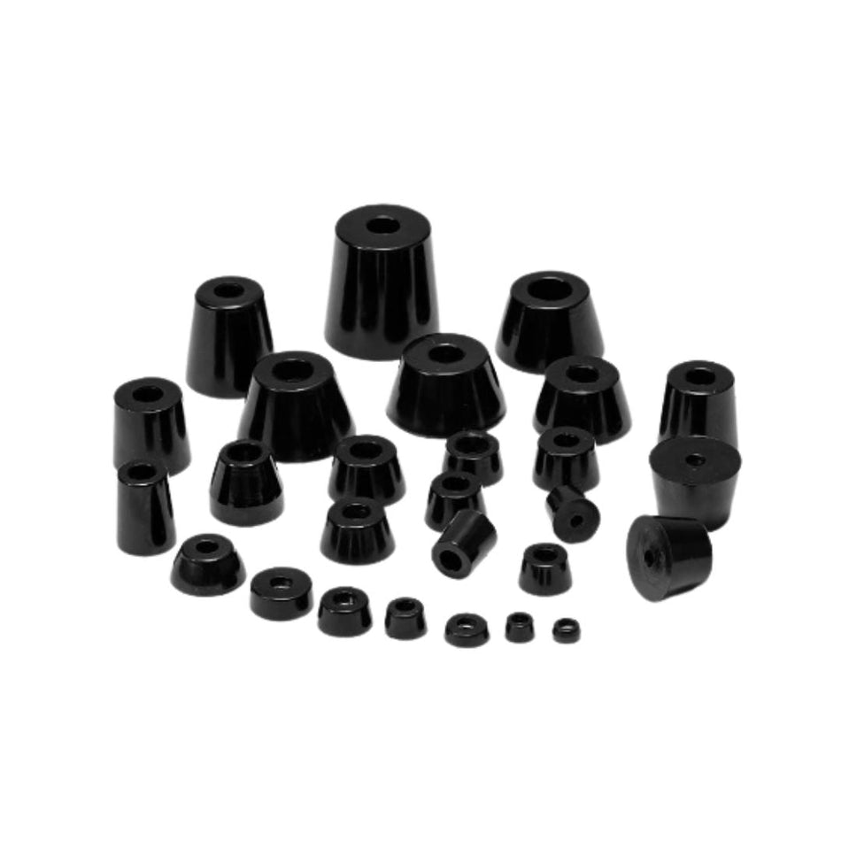 Replacement Black Rubber Feet for Spa Equipment, Set of 10 pieces