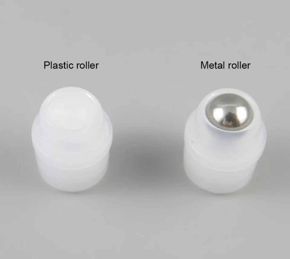 Roller Ball Tube Packaging, 10ml White, Stainless Steel Ball, Pack of 6
