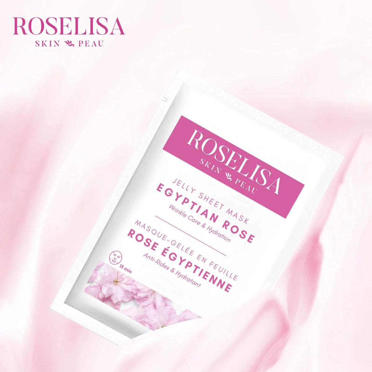 Roselisa Egyptian Rose Jelly Sheet Mask - Wrinkle Care & Hydration (42g)