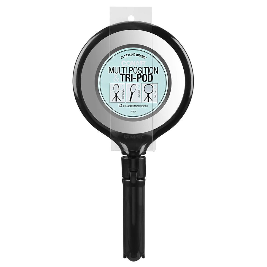 Conair 1x / 5x Magnification Round Mirror with Tripod