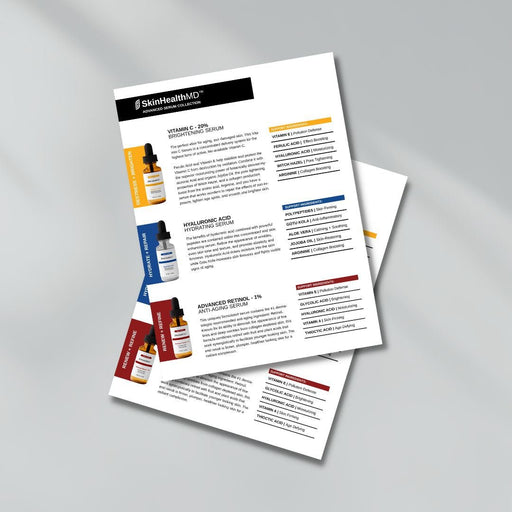 SkinHealthMD Advanced Serum Collection Point of Sale POS Postcard (Packs of 50)