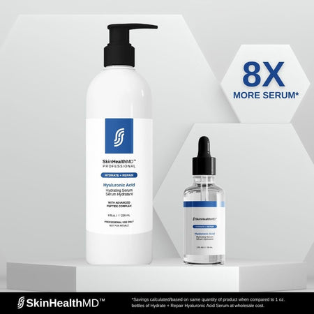 SkinHealthMD Hyaluronic Acid Hydrating Serum - Professional Series (8 oz / 236ml)