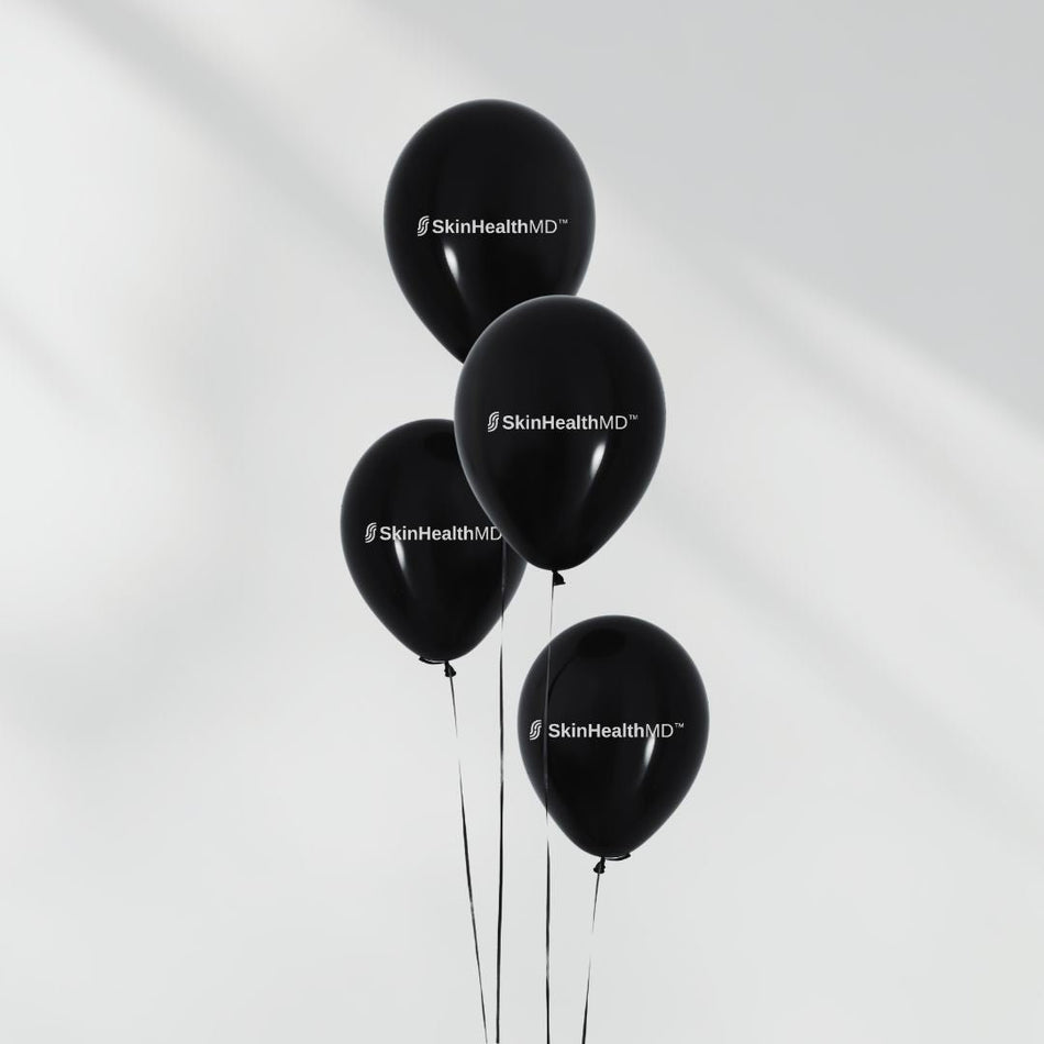 SkinHealthMD Promo Ballons, 12” Black (Pack of 10)