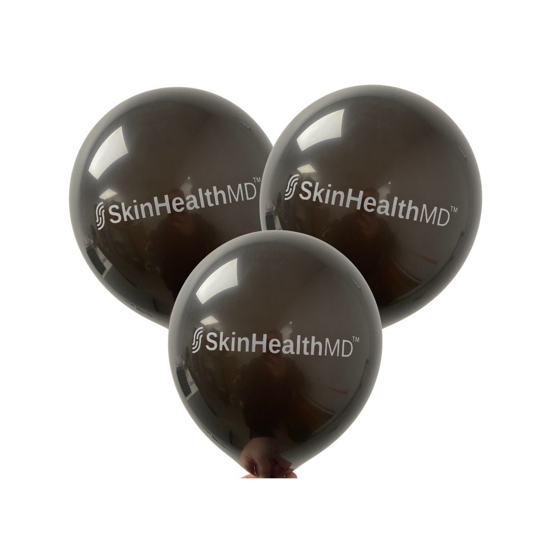 SkinHealthMD Promo Ballons, 12” Black (Pack of 10)