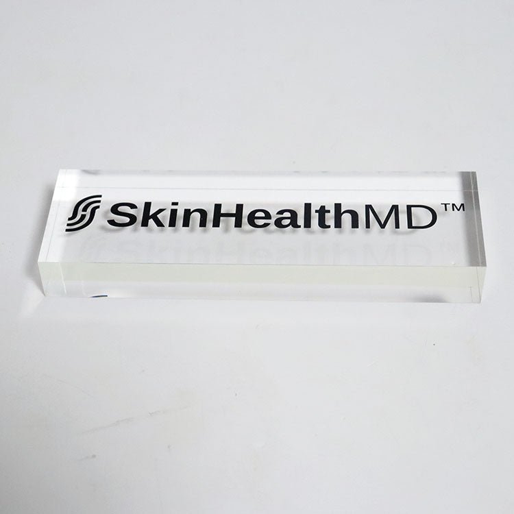 SkinHealthMD Retail Display - Acrylic Logo Block