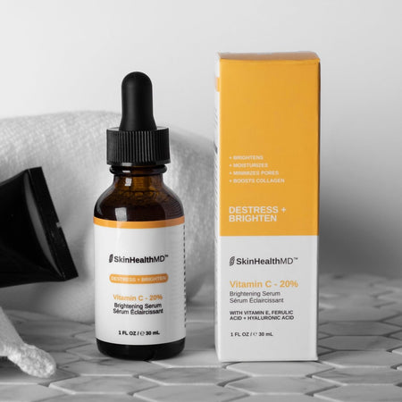 TESTER - SkinHealthMD Vitamin C 20% Brightening Serum | Destress + Brighten Series (1 oz/30ml)