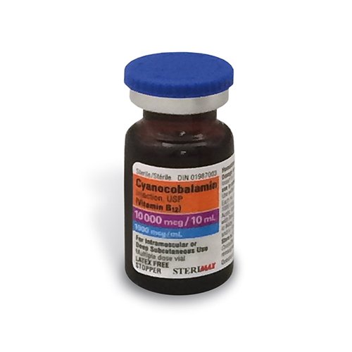 Vitamin B12 Injection USP (Cyanocobalamin) 10ml - Beauty Pro Supplies Canada